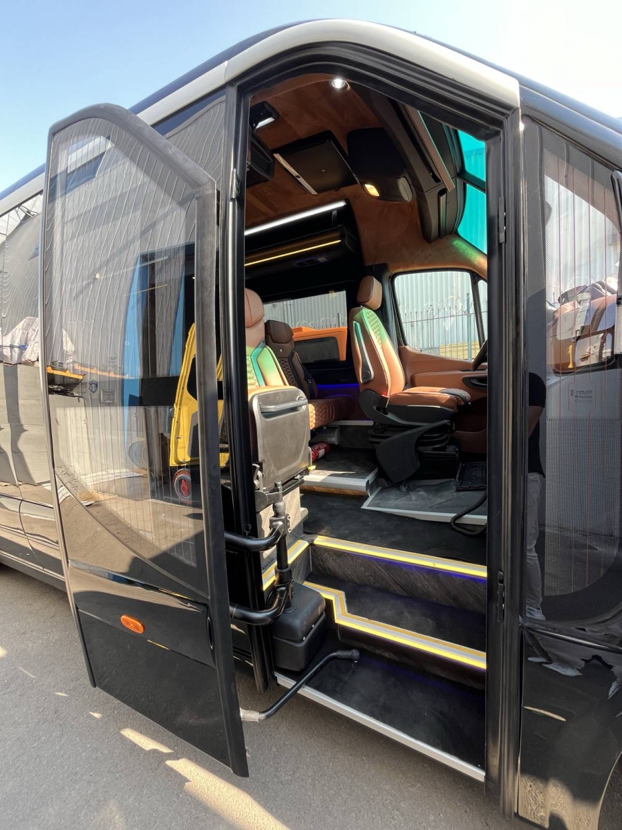 VIP minibus entrance
